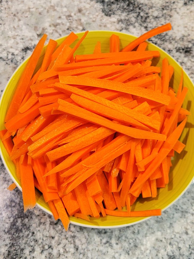 chopped carrots