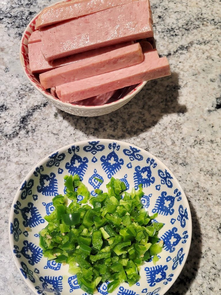 chopped vegetables