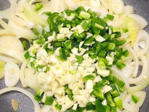 chopped vegetables