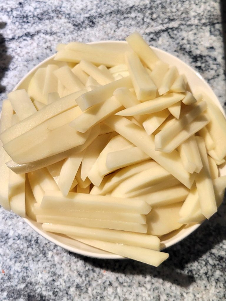 chopped potato
